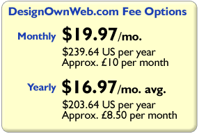 designownweb.com fee options